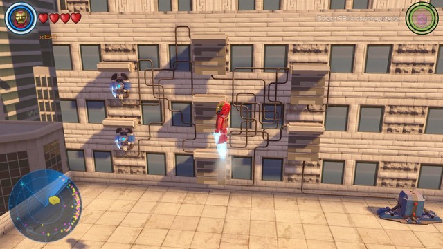 Another golden brick is on the roof of the same building in which you found brick #23 - Golden bricks - North Manhattan - secrets - LEGO Marvels Avengers - Game Guide and Walkthrough