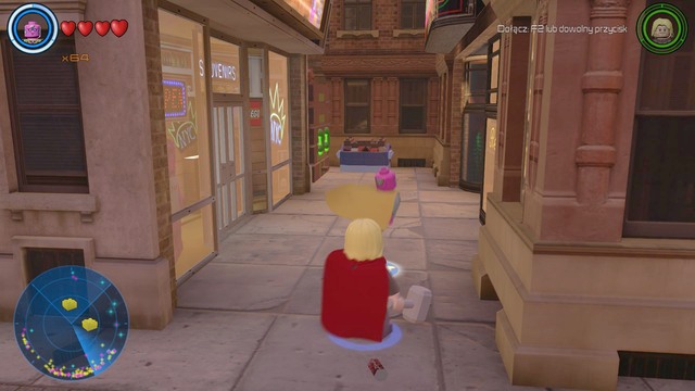 Between the buildings, near Marvel you will find the place shown on the picture - Golden bricks - North Manhattan - secrets - LEGO Marvels Avengers - Game Guide and Walkthrough