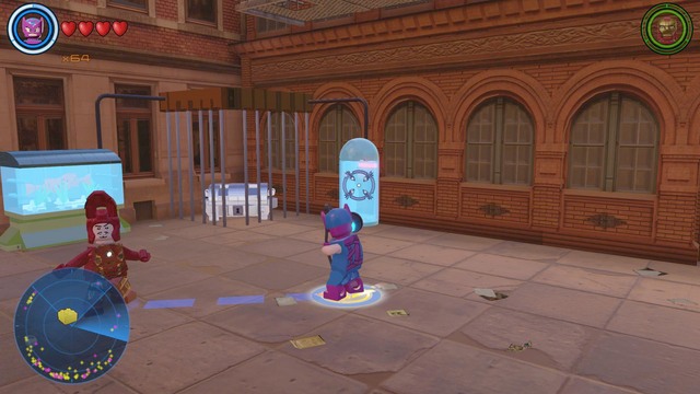 Another golden brick is between the buildings, in the central part - Golden bricks - Central Manhattan - secrets - LEGO Marvels Avengers - Game Guide and Walkthrough