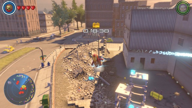 In the workers district you will find the place shown on the picture - Golden bricks - Central Manhattan - secrets - LEGO Marvels Avengers - Game Guide and Walkthrough