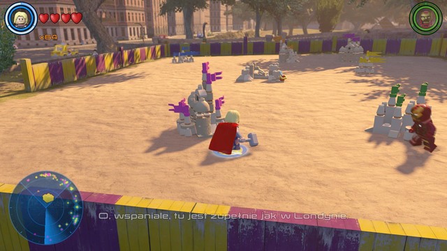 In Central Park you will find a sandbox on which there are sand castles - Golden bricks - Central Manhattan - secrets - LEGO Marvels Avengers - Game Guide and Walkthrough