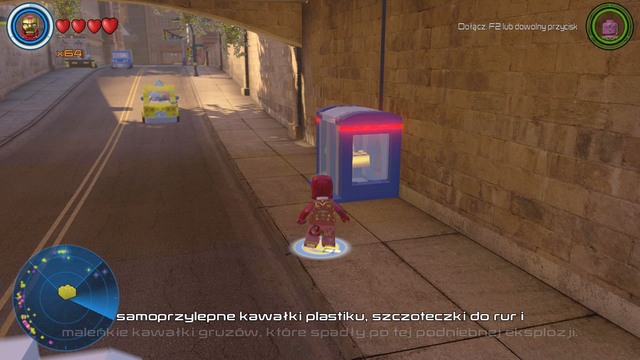 Under the bridge in Central Park you will find a locked container with the golden brick - Golden bricks - Central Manhattan - secrets - LEGO Marvels Avengers - Game Guide and Walkthrough