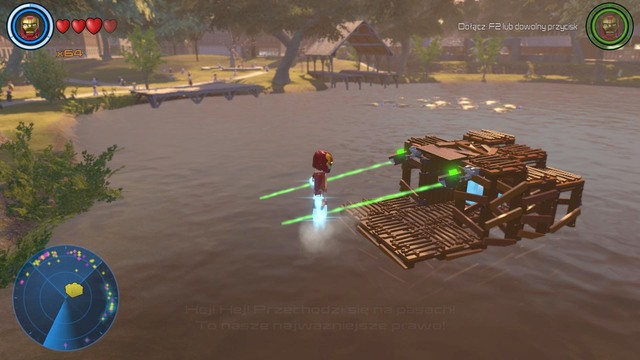 On the lake in Central Park you will find a platform with golden brick - Golden bricks - Central Manhattan - secrets - LEGO Marvels Avengers - Game Guide and Walkthrough