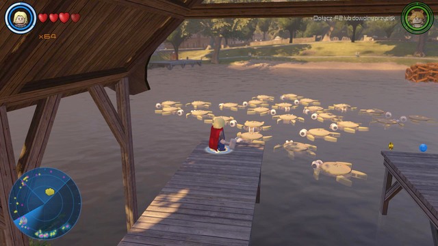 You will find turtles on the pond in Central Park - Golden bricks - Central Manhattan - secrets - LEGO Marvels Avengers - Game Guide and Walkthrough