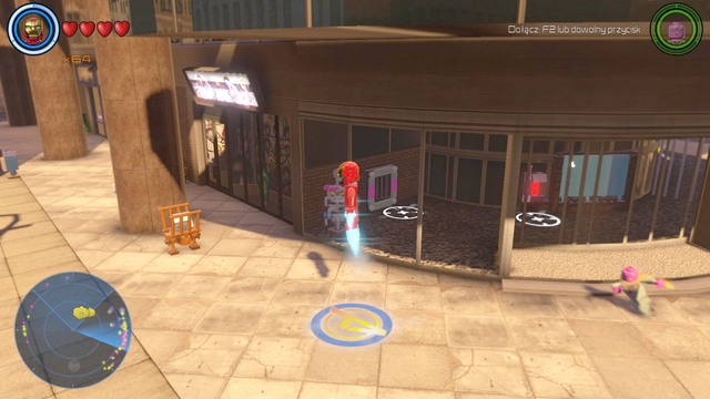 In the building in the eastern part of Manhattan you will find the riddle shown on the picture - Golden bricks - Central Manhattan - secrets - LEGO Marvels Avengers - Game Guide and Walkthrough