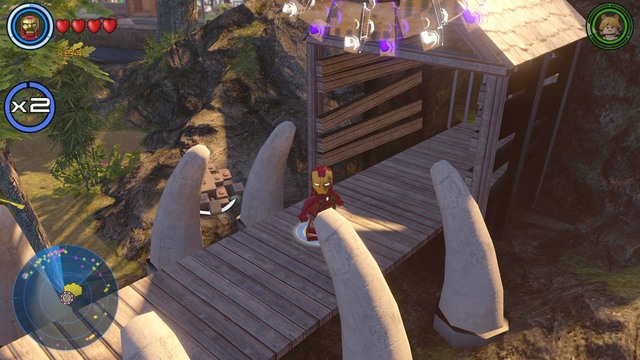 In the southern part of Central Park you will find the place shown on the picture - Golden bricks - Central Manhattan - secrets - LEGO Marvels Avengers - Game Guide and Walkthrough