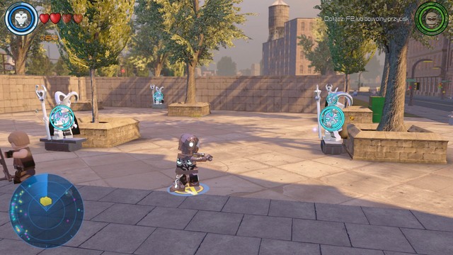 You will receive another golden brick after destroying four silver Loki statues in the central part of southern Manhattan - Golden bricks - Southern Manhattan - secrets - LEGO Marvels Avengers - Game Guide and Walkthrough
