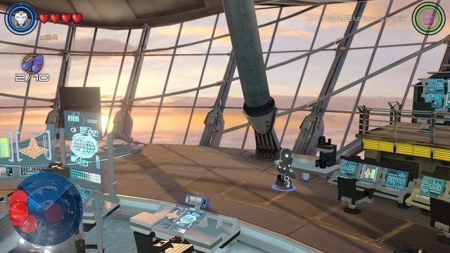 Third one is on the table in the command center - Side missions - S.H.I.E.L.D. Helicarrier - secrets - LEGO Marvels Avengers - Game Guide and Walkthrough