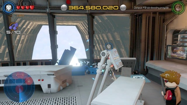 Sixth one is in a blue container in the laboratory - Side missions - S.H.I.E.L.D. Helicarrier - secrets - LEGO Marvels Avengers - Game Guide and Walkthrough