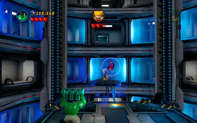 Second sequence is quite similar - defeat all minions, then build another missile, throwing it at the target - Rock Up at the Lock Up | Walkthrough - Walkthrough - LEGO Marvel Super Heroes Game Guide & Walkthrough