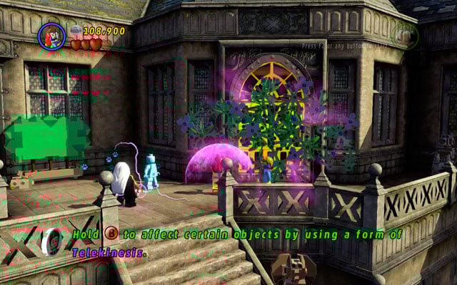 Take flowers off the gate, using Jean telekinesis, then melt an entrance with Cyclops laser ray - Juggernauts and Crosses | Walkthrough - Walkthrough - LEGO Marvel Super Heroes Game Guide & Walkthrough