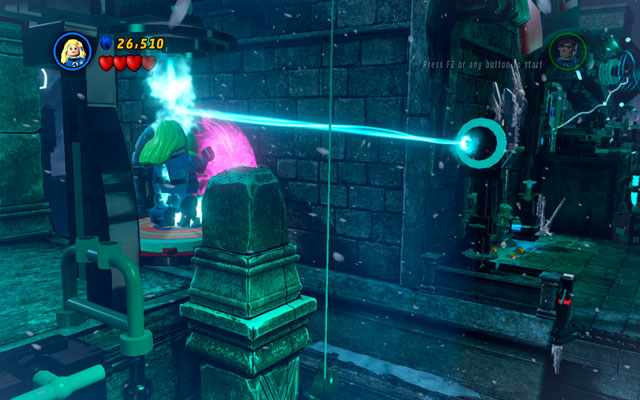 Approach to the lightning on the right and reflect the beam to the plate on the opposite side of the gap (use an interaction button while standing on the Captain Americas panel) - Doctor in the House | Walkthrough - Walkthrough - LEGO Marvel Super Heroes Game Guide & Walkthrough