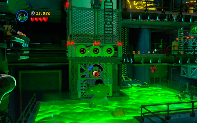 Switch back to Hulk, then smash all nearby enemies and get into another acid pool - Taking Liberties | Walkthrough - Walkthrough - LEGO Marvel Super Heroes Game Guide & Walkthrough
