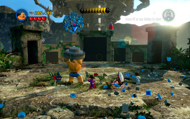 The final round looks the same as the previous ones - Rapturous Rise | Walkthrough - Walkthrough - LEGO Marvel Super Heroes Game Guide & Walkthrough