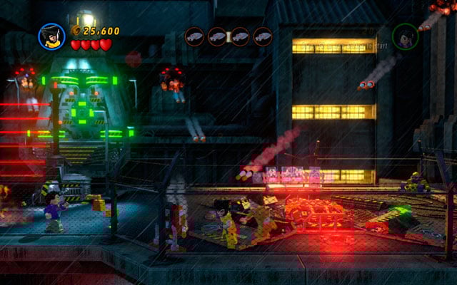 Fourth lifebelt is placed on the roof of the building (near to the lift) - Rock Up at the Lock Up | Minikit Sets - Minikit Sets - LEGO Marvel Super Heroes Game Guide & Walkthrough