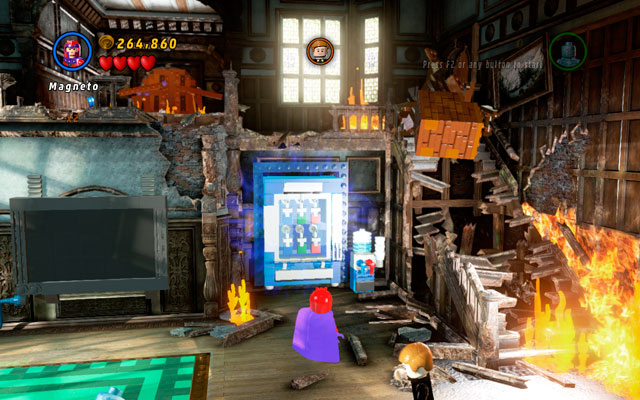 Turn right and approach to the machine with colorful ice-creams - Juggernauts and Crosses | Minikit Sets - Minikit Sets - LEGO Marvel Super Heroes Game Guide & Walkthrough