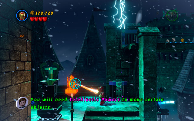 The last monument is located on the next tower, near to the exit from this stage - Doctor in the House | Minikit Sets - Minikit Sets - LEGO Marvel Super Heroes Game Guide & Walkthrough