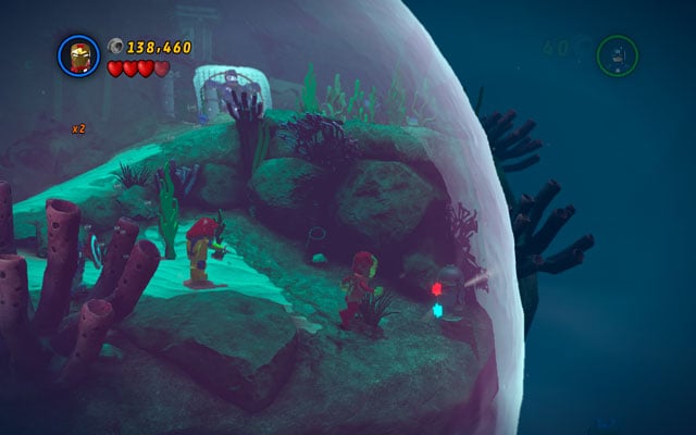 The last minikit is hidden very closely - just turn right and approach to the precipice - That Sinking Feeling | Minikit Sets - Minikit Sets - LEGO Marvel Super Heroes Game Guide & Walkthrough