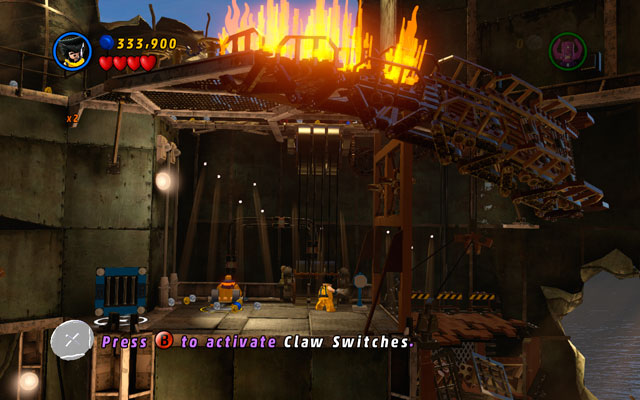 Second one is hidden a bit higher, on the right from the iron bars - Taking Liberties | Minikit Sets - Minikit Sets - LEGO Marvel Super Heroes Game Guide & Walkthrough