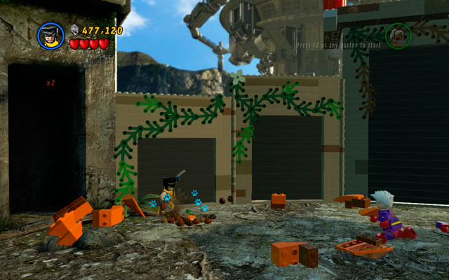 The last pumpkin can be found on the same stage, in the upper-left corner - Rapturous Rise | Minikit Sets - Minikit Sets - LEGO Marvel Super Heroes Game Guide & Walkthrough