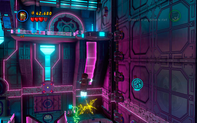 Second one is attached to the wall on the far right - A Doom With a View | Minikit Sets - Minikit Sets - LEGO Marvel Super Heroes Game Guide & Walkthrough