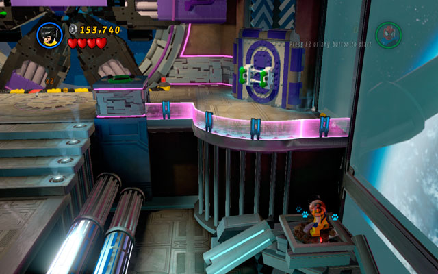 On the opposite side of the same room a pile of sand is hidden - A Doom With a View | Minikit Sets - Minikit Sets - LEGO Marvel Super Heroes Game Guide & Walkthrough