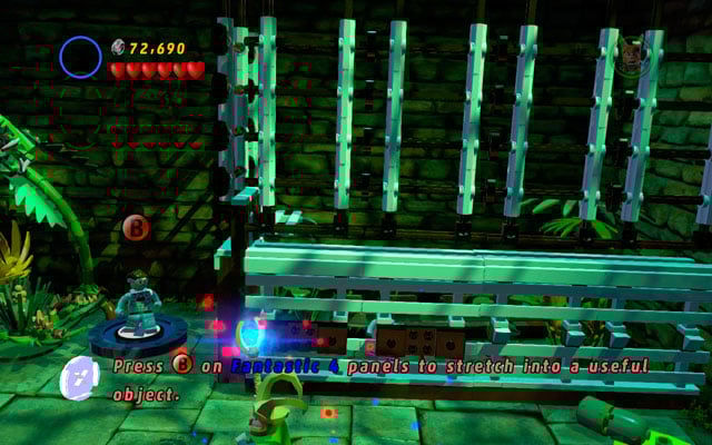 On the last stage turn left as a character with claws (e - Deadpool Bonus Missions | Stan Lee in Peril - Stan Lee in Peril - LEGO Marvel Super Heroes Game Guide & Walkthrough