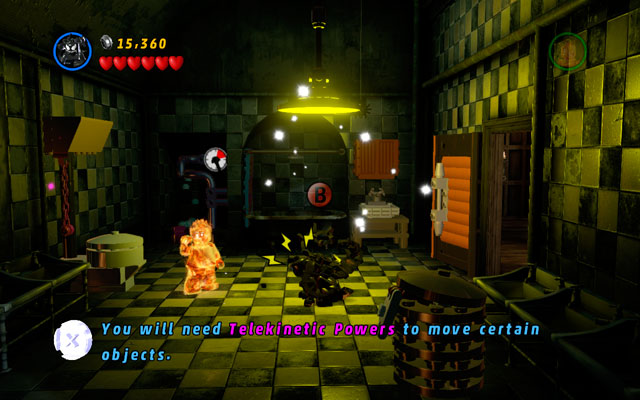 After you scare away Dormammu from the shower, switch into Spider-Man or Venom and use the sixth sense - Deadpool Bonus Missions | Stan Lee in Peril - Stan Lee in Peril - LEGO Marvel Super Heroes Game Guide & Walkthrough