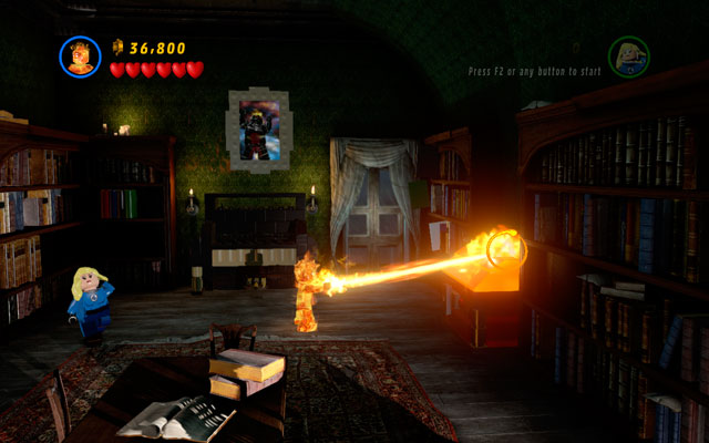 Go to the door placed on the right side of the hall - they will lead you to the library - Stranger Danger | Maps - Maps - LEGO Marvel Super Heroes Game Guide & Walkthrough