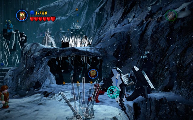 On the right side of the area you will find the Thor (Classic) Character Token - Bro-tunheim | Deadpool Bonus Missions: Collectables - Deadpool Bonus Missions: Collectables - LEGO Marvel Super Heroes Game Guide & Walkthrough