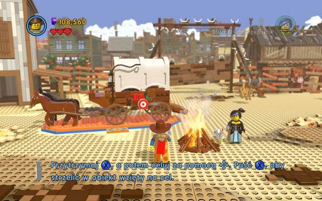 Build a carriage and destroy it, afterwards - Flatbush Gulch - The story mode - The LEGO Movie Videogame - Game Guide and Walkthrough