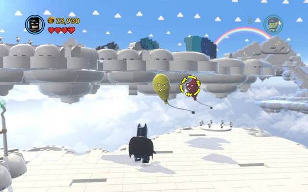 Pierce through all the balloons - Welcome to Cloud Cuckoo Land - The story mode - The LEGO Movie Videogame - Game Guide and Walkthrough