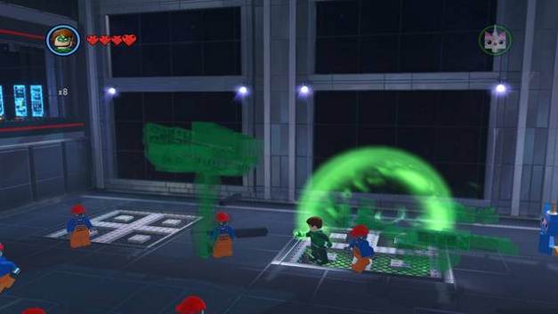 The hammer made of green brick - The Octan Tower - Side Missions - Red Bricks - The LEGO Movie Videogame - Game Guide and Walkthrough