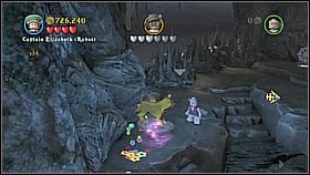 Bottle 4 - Go to the secret cave and switch into cursed Jack (he is the Sea Walker) - Isla de Muerta - bottles - The Curse of the Black Pearl - LEGO Pirates of the Caribbean: The Video Game - Game Guide and Walkthrough