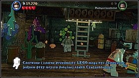 Bottle 5 - Under the deck go downstairs and look for the element with an orange bar (in the center) - The Dutchman's Secret - bottles - Dead Man's Chest - LEGO Pirates of the Caribbean: The Video Game - Game Guide and Walkthrough