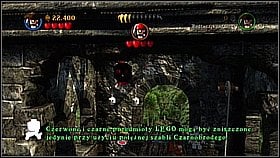 Bottle 5 - In the first part of the fight with Jack you need to put together the bricks that fall down when he will run away after the hit - Isla Cruces - bottles - Dead Man's Chest - LEGO Pirates of the Caribbean: The Video Game - Game Guide and Walkthrough