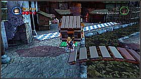 On the other side shoot at the target on the left to throw down the object (Tai has the gun) - Singapore - walkthrough - At World's End - LEGO Pirates of the Caribbean: The Video Game - Game Guide and Walkthrough