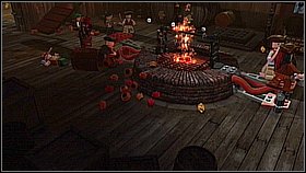 Eventually the opponent will roll on the barrel - London Town - walkthrough - On Stranger Tides - LEGO Pirates of the Caribbean: The Video Game - Game Guide and Walkthrough