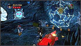 Bottle 5 and 6 - On the right side of the cave you will find two skulls and a passage between them - The Fountain of Youth - bottles - On Stranger Tides - LEGO Pirates of the Caribbean: The Video Game - Game Guide and Walkthrough