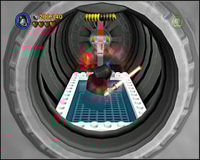 In a capsule with bathing stormies, use the Force on the water - Secret Plans - Freeplay Mode - Episode IV - LEGO Star Wars II: The Original Trilogy - Game Guide and Walkthrough