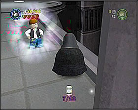 From the #5 area go down using the stormtrooper elevator, and when you're in the next section, go 'towards the screen' - Betrayal Over Bespin - Freeplay Mode - Episode V - LEGO Star Wars II: The Original Trilogy - Game Guide and Walkthrough