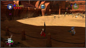 In order to get the last minikit you will need a character with a sniper rifle, e - Prologue - Free play - LEGO Star Wars III: The Clone Wars - Game Guide and Walkthrough