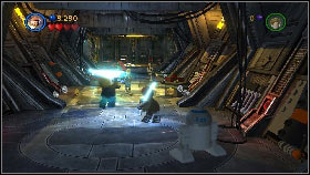 That way you will create a bridge through the electrified tracks - General Grievous - p. 3 - Story mode - LEGO Star Wars III: The Clone Wars - Game Guide and Walkthrough