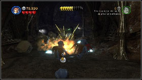 In the end you will have to run away from the cave - Count Dooku - p. 5 - Story mode - LEGO Star Wars III: The Clone Wars - Game Guide and Walkthrough