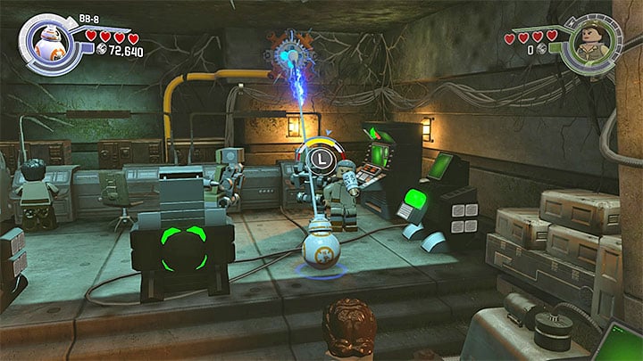 The socket that can be used by, e.g. BB-8 - Chapter 7 - The Resistance | Minikits and red bricks - Minikits and red LEGO bricks - LEGO Star Wars: The Force Awakens Game Guide