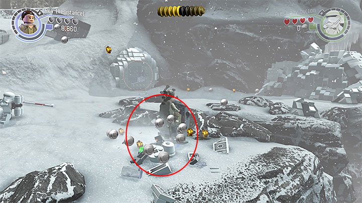 Special requirements: none - Chapter 8 - Starkiller Sabotage | Minikits and red bricks - Minikits and red LEGO bricks - LEGO Star Wars: The Force Awakens Game Guide