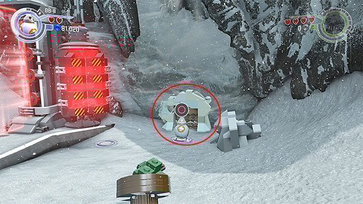 Special requirements: a character that can use small hatches (e - Chapter 8 - Starkiller Sabotage | Minikits and red bricks - Minikits and red LEGO bricks - LEGO Star Wars: The Force Awakens Game Guide