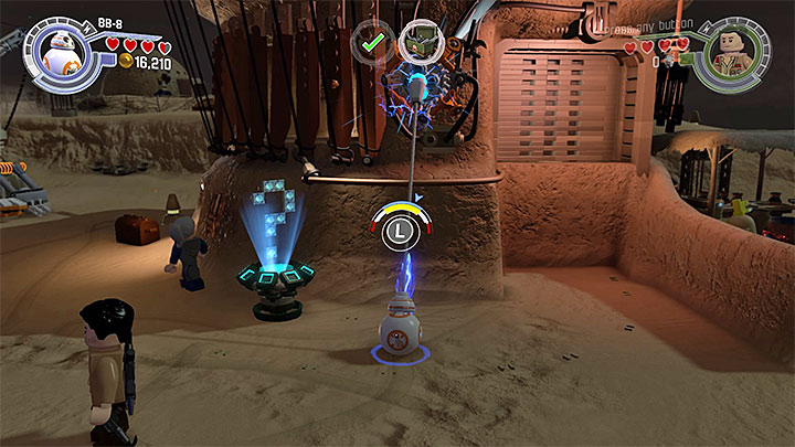 Second generator location. - Chapter 1 - Assault on Jakku | Walkthrough - Story Mode - LEGO Star Wars: The Force Awakens Game Guide