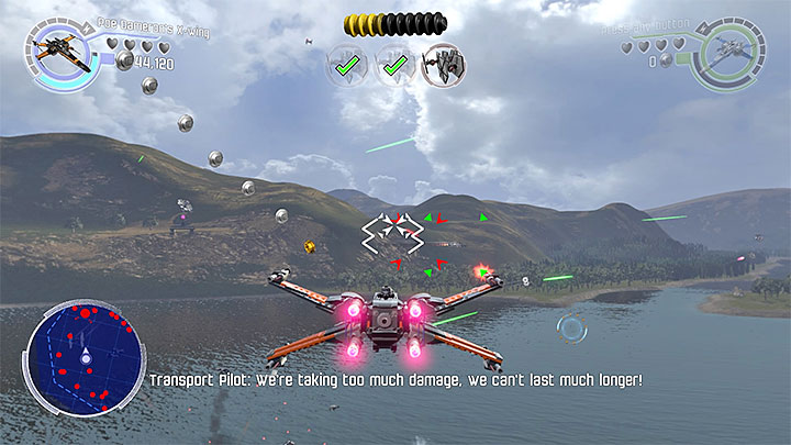 Find the allied transporter and escort it - Chapter 6 - Battle of Takodana | Walkthrough - Story Mode - LEGO Star Wars: The Force Awakens Game Guide