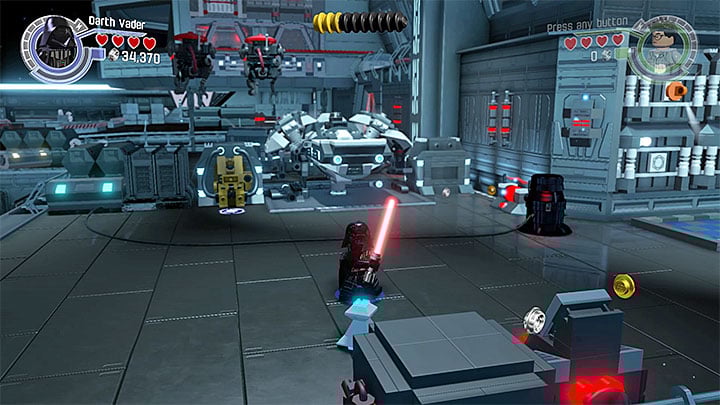 The second droid. - Chapter 2 - Escape from the Finalizer | Minikits and red bricks - Minikits and red LEGO bricks - LEGO Star Wars: The Force Awakens Game Guide